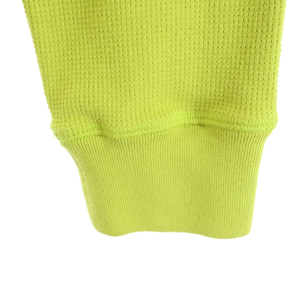 BOTTEGA VENETA(ボッテガヴェネタ) 21SS SWEATER WAFFLE JERSEY OLIVE 649056 VOISO ワッフルジャージー クルーネック長袖Tシャツカットソー ロンT グリーン