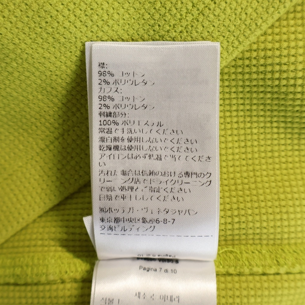 BOTTEGA VENETA(ボッテガヴェネタ) 21SS SWEATER WAFFLE JERSEY OLIVE 649056 VOISO ワッフルジャージー クルーネック長袖Tシャツカットソー ロンT グリーン