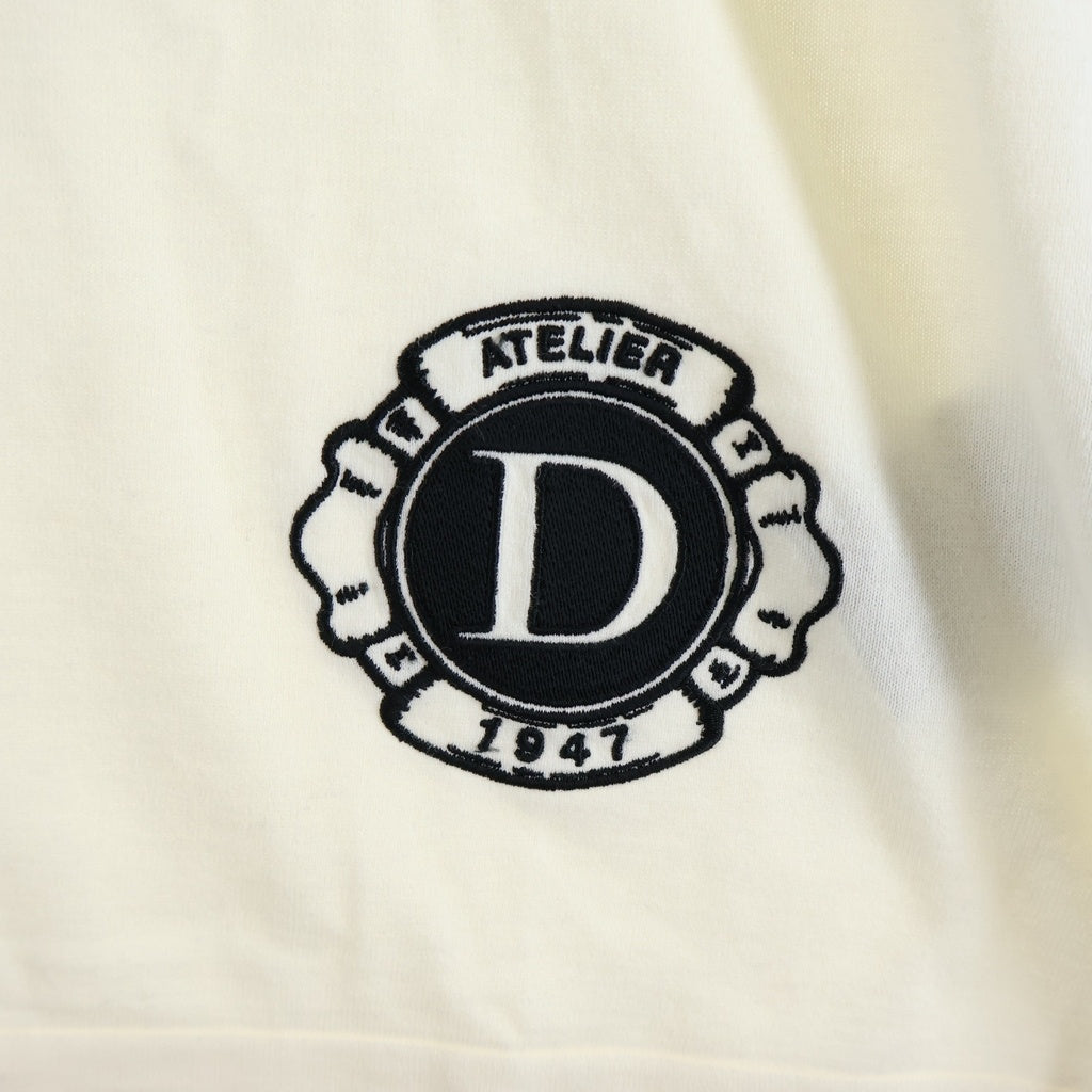 DIOR(ディオール) 24SS Atelier Flocking Logo Print Tee 483M648AT823 アトリエ フロッキーロゴ プリントクルーネック半袖Tシャツカットソー ホワイト