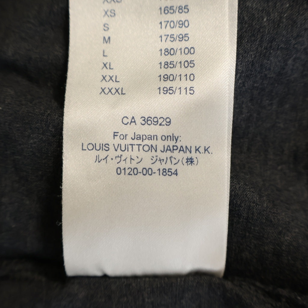 LOUIS VUITTON(ルイヴィトン) 19AW CLASSIC T-SHIRT RM192Q JC8 HAY50W LV サークル ロゴ 刺繍 クルーネック半袖Tシャツカットソー グレー