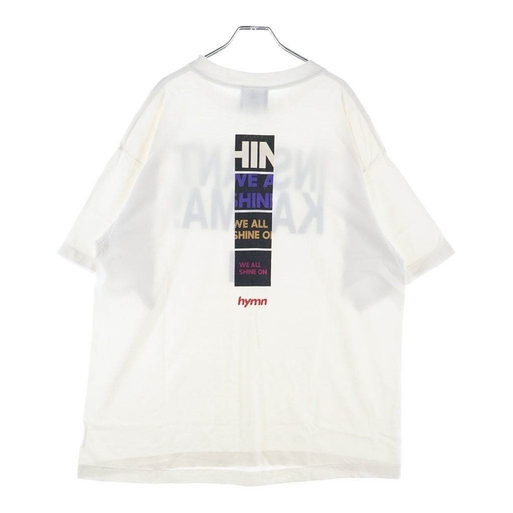 SAINT MICHAEL(セントマイケル) 26SS T-SHIRT/INSTANT KAEMA ジョンレノン クルーネック半袖Tシャツカットソー ホワイト SM-MK8-0000-C26