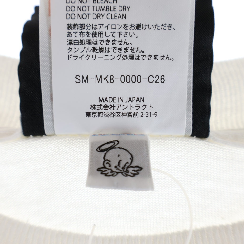 SAINT MICHAEL(セントマイケル) 26SS T-SHIRT/INSTANT KAEMA ジョンレノン クルーネック半袖Tシャツカットソー ホワイト SM-MK8-0000-C26