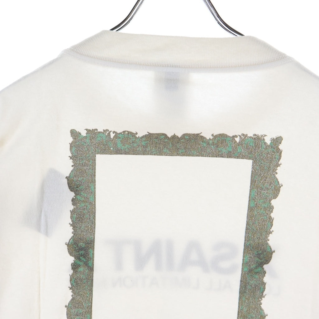 SAINT MICHAEL(セントマイケル) 26SS SAINT X SS T-SHIRT 両面プリント クルーネック半袖Tシャツカットソー ホワイト SM-MK8-0000-011