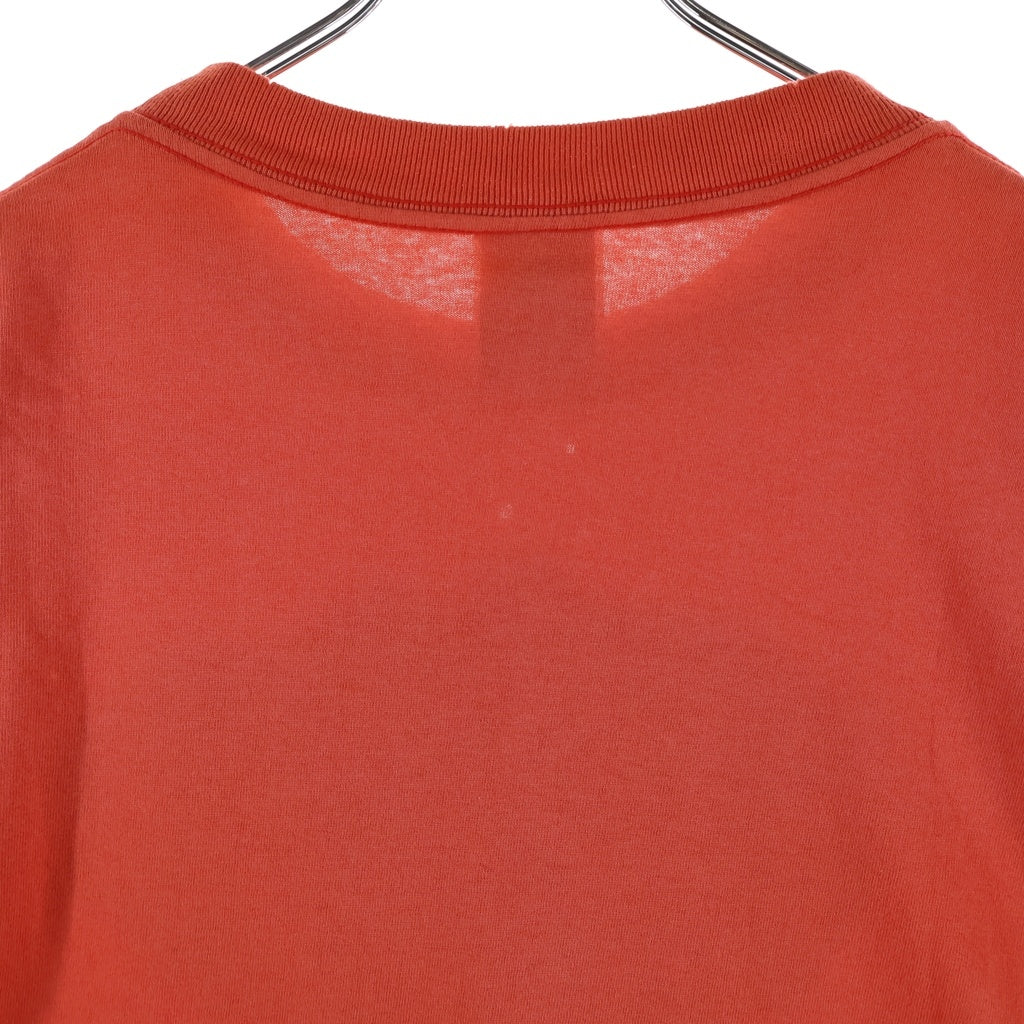 SAINT MICHAEL(セントマイケル) 26SS SAINT! T-SHIRT プリント フェード加工 クルーネック半袖Tシャツカットソー レッド SM-MK8-0000-024