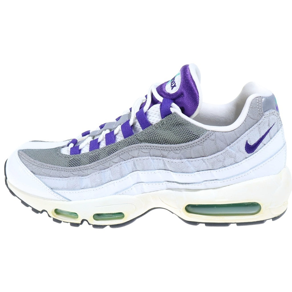 NIKE(ナイキ) Air Max 95 Grape Snakeskin AO2450-101 エアマックス95 グレープ スネークスキン/グレープグラデ (2019) ミッドカットスニーカー ホワイト US10.5/28.5CM