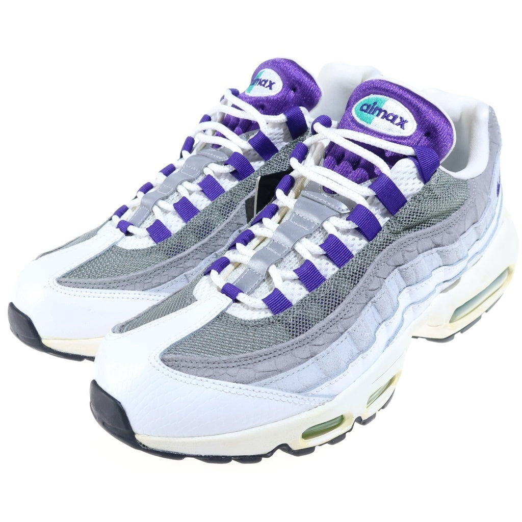 NIKE(ナイキ) Air Max 95 Grape Snakeskin AO2450-101 エアマックス95 グレープ スネークスキン/グレープグラデ (2019) ミッドカットスニーカー ホワイト US10.5/28.5CM