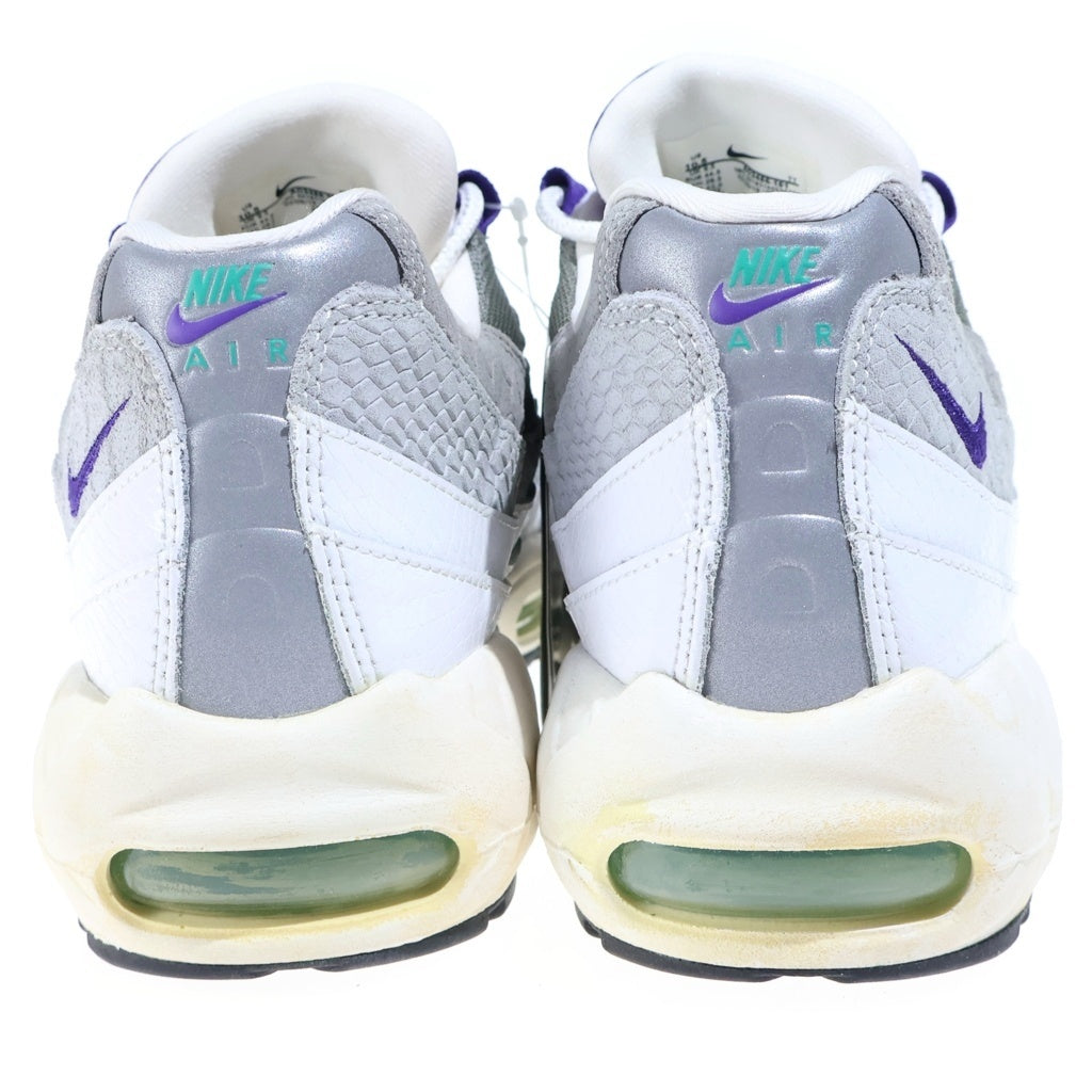 NIKE(ナイキ) Air Max 95 Grape Snakeskin AO2450-101 エアマックス95 グレープ スネークスキン/グレープグラデ (2019) ミッドカットスニーカー ホワイト US10.5/28.5CM