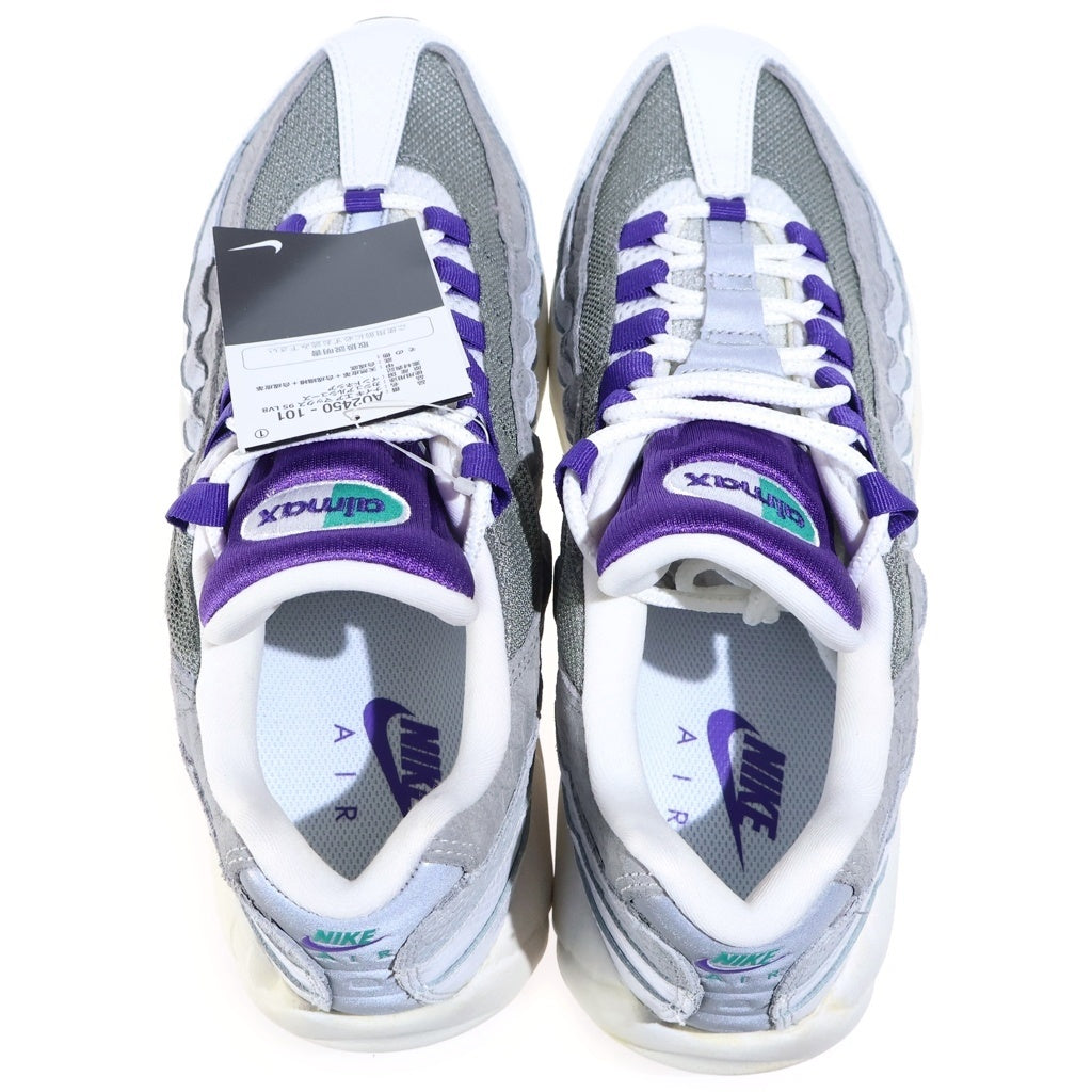 NIKE(ナイキ) Air Max 95 Grape Snakeskin AO2450-101 エアマックス95 グレープ スネークスキン/グレープグラデ (2019) ミッドカットスニーカー ホワイト US10.5/28.5CM