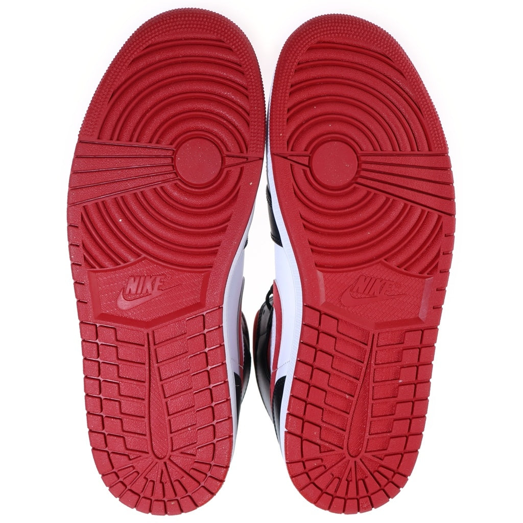 NIKE(ナイキ) Air Jordan 1 Mid White/Gym Red Black554724-122 エアジョーダン1 ミッド ホワイト/ジムレッド ブラック ミッドカットスニーカー ホワイト/レッド US10.5/28.5CM