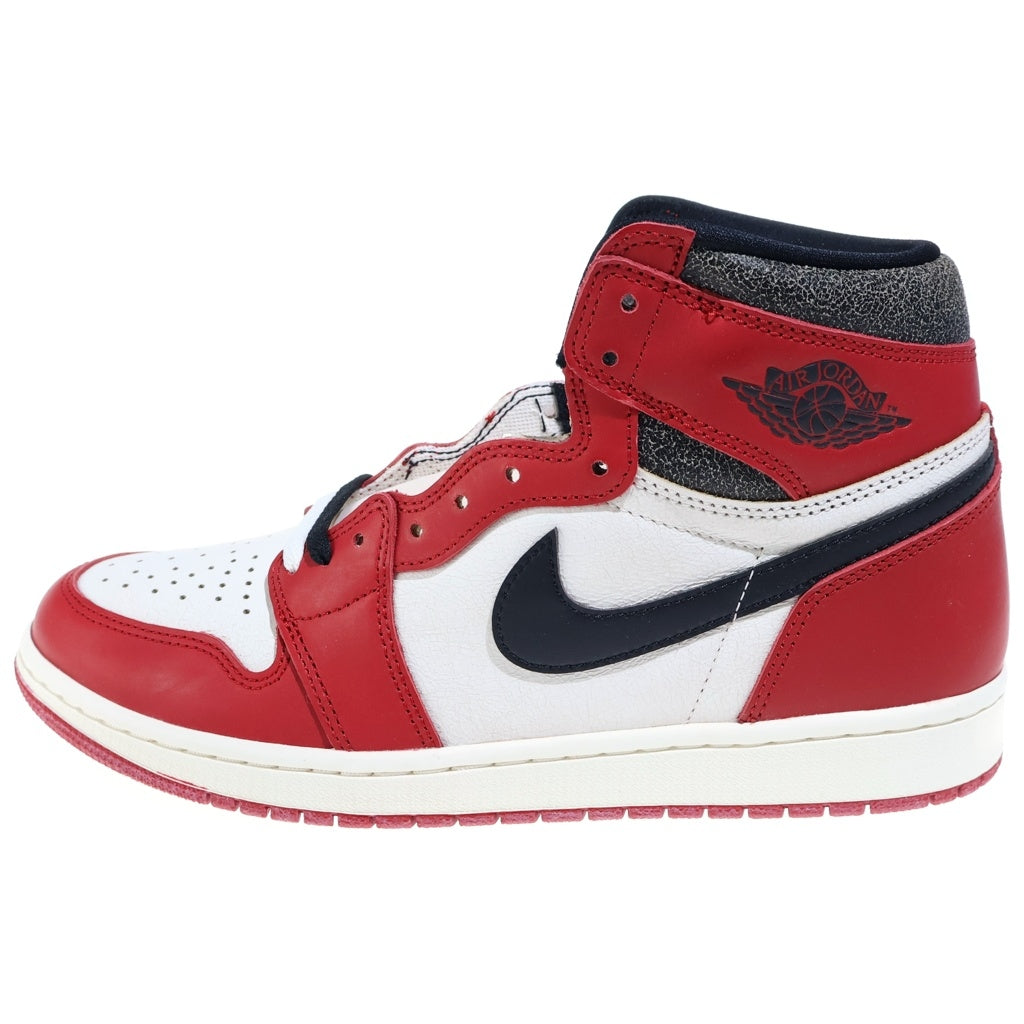 NIKE(ナイキ) Air Jordan 1 High Lost & Found/Chicago DZ5485-612 エアジョーダン1 ハイ OG ロスト&ファウンド/シカゴ ハイカットスニーカー ホワイト/レッド US10/28CM
