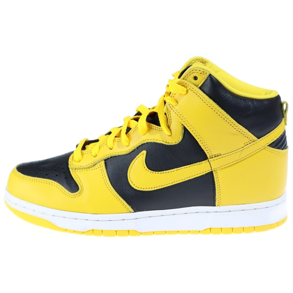 NIKE(ナイキ) Dunk High Black/Varsity Maize CZ8149-002 ダンク ハイ ブラック/バーシティメイズハイカットスニーカー ブラック/イエロー US10/28CM