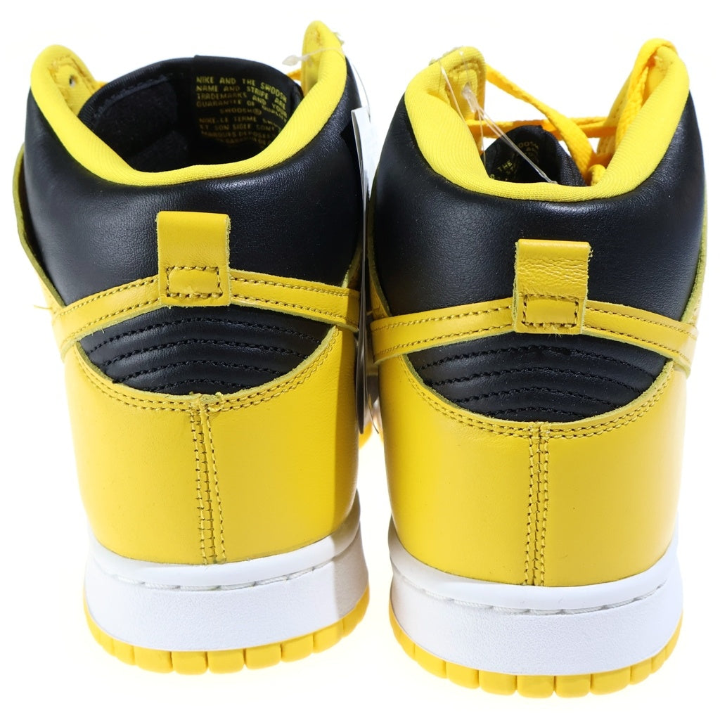 NIKE(ナイキ) Dunk High Black/Varsity Maize CZ8149-002 ダンク ハイ ブラック/バーシティメイズハイカットスニーカー ブラック/イエロー US10/28CM