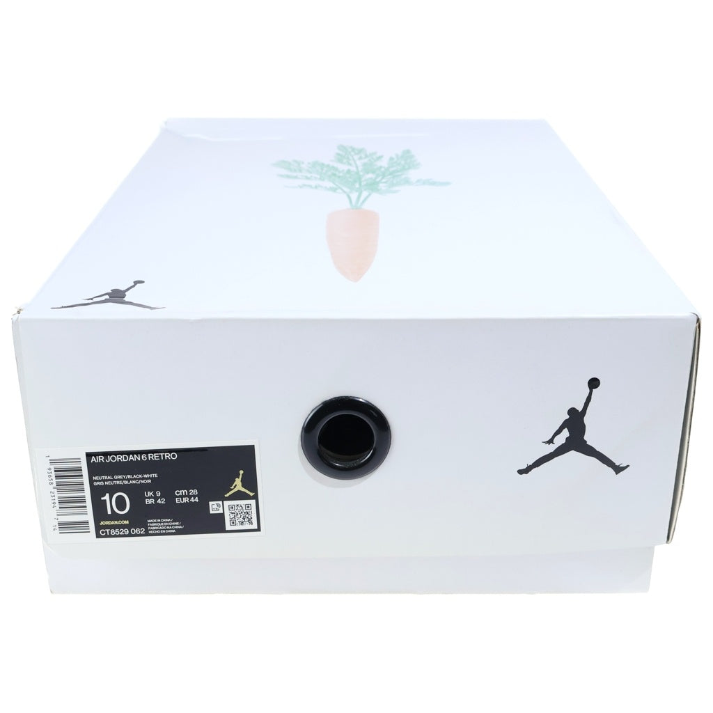 NIKE(ナイキ) Air Jordan 6 Neutral Grey/Hare CT8529-062 エアジョーダン6 ニュートラルグレー/ヘア ハイカットスニーカー ホワイトUS10/28CM