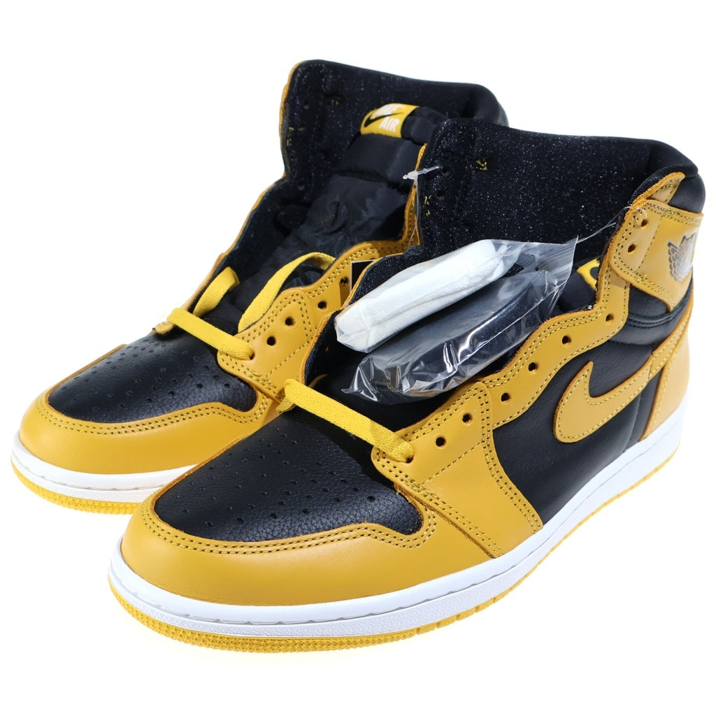 NIKE(ナイキ) Air Jordan 1 High Pollen 555088-701 エアジョーダン1 ハイ OG パラン ハイカットスニーカー ブラック/イエロー US10/28CM