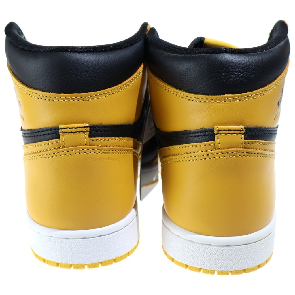 NIKE(ナイキ) Air Jordan 1 High Pollen 555088-701 エアジョーダン1 ハイ OG パラン ハイカットスニーカー ブラック/イエロー US10/28CM