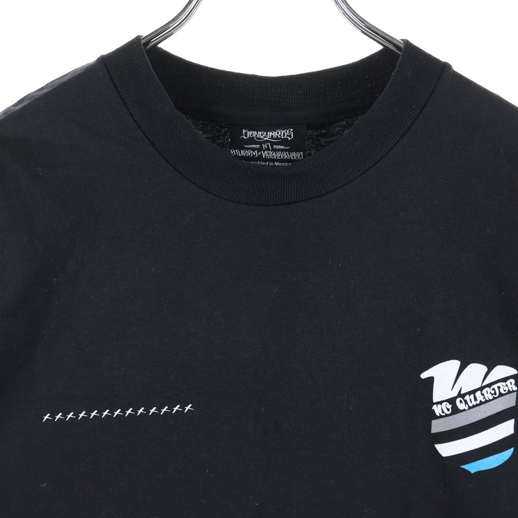 STUSSY(ステューシー) 00S ×Neighborhhood ×MC Cartoon OLD PRINT TEE オールド ネイバーフッド エムシー カートゥーン 両面プリントクルーネック半袖Tシャツカットソー ブラック