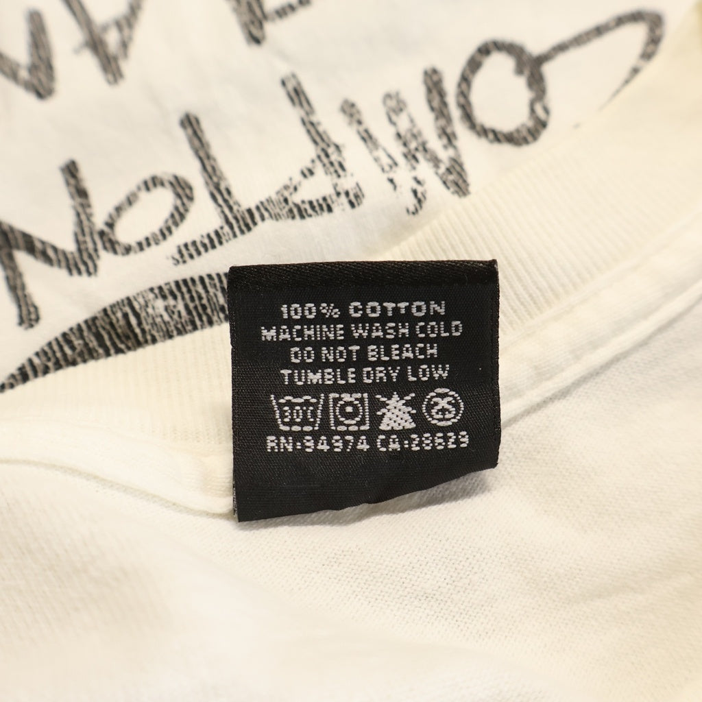 STUSSY(ステューシー) 00S OLD WORLD TOUR T-SHIRT オールド ワールドツアー クルーネック半袖Tシャツカットソー ホワイト