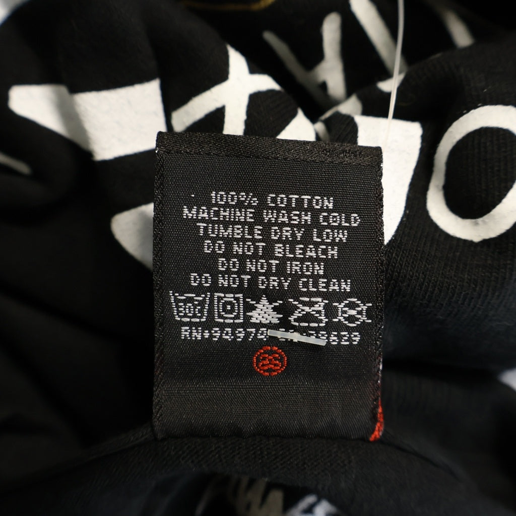 STUSSY(ステューシー) 00S OLD WORLD TOUR TEE オールド ワールドツアー クルーネック半袖Tシャツカットソー ブラック