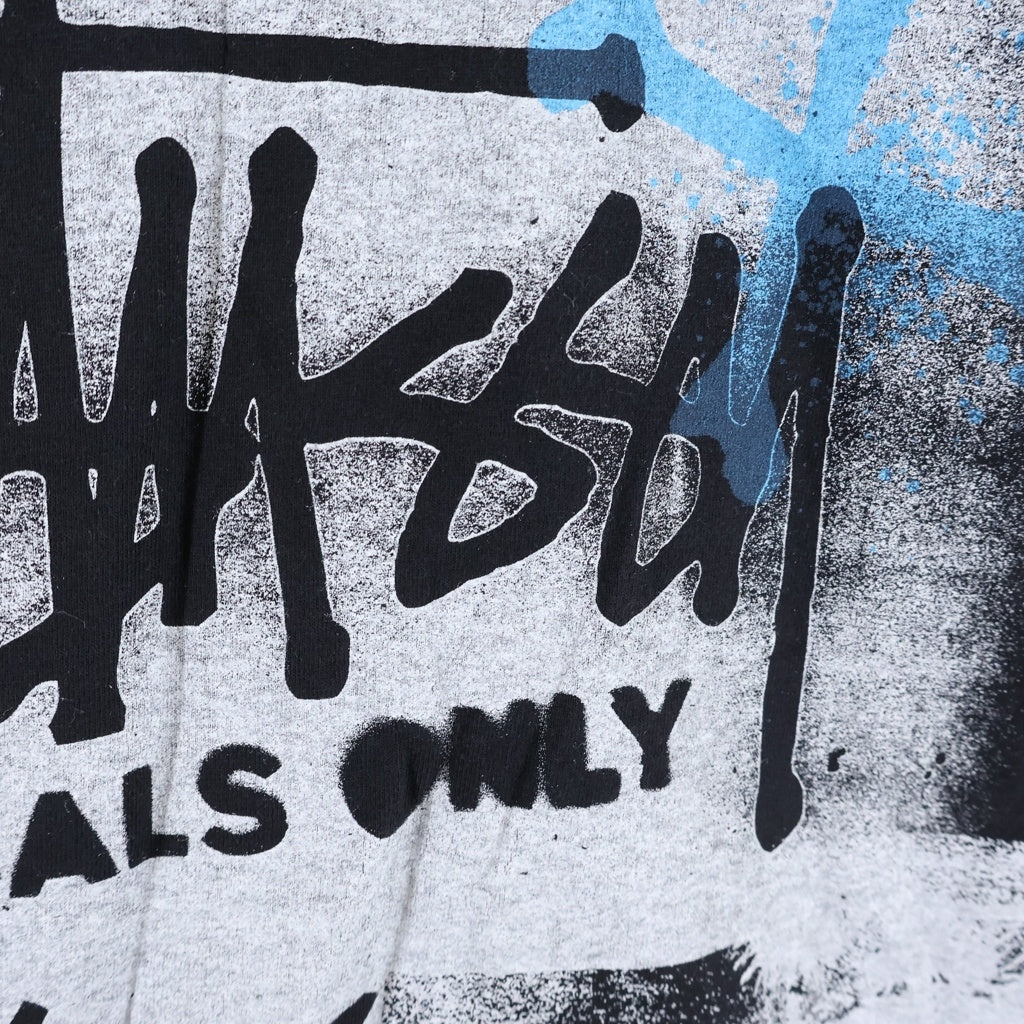 STUSSY(ステューシー) 00S ×NEIGHBORHOOD OLD BONEYARDS TEE ネイバーフッド オールド ボーンヤーズ クルーネック半袖Tシャツカットソー ブラック