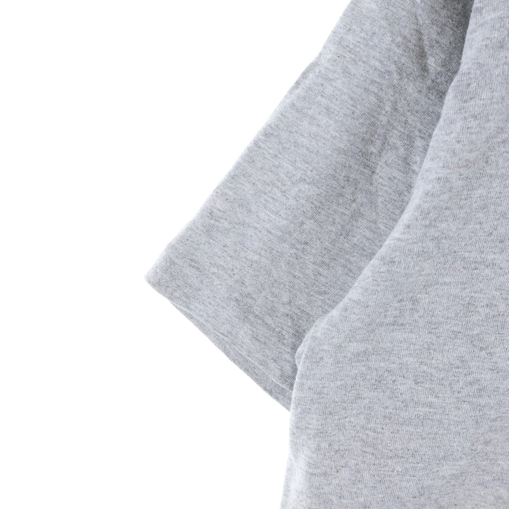 STUSSY(ステューシー) 90S OLD オールド 紺タグ シングルステッチ フロントワンポイントロゴプリントクルーネック半袖Tシャツカットソー グレー