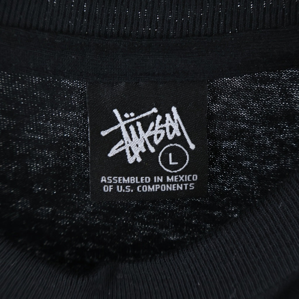 STUSSY(ステューシー) 00S ×KAWS OLD WORLD TOUR TEE カウズ オールド ワールドツアー クルーネック半袖Tシャツカットソー ブラック