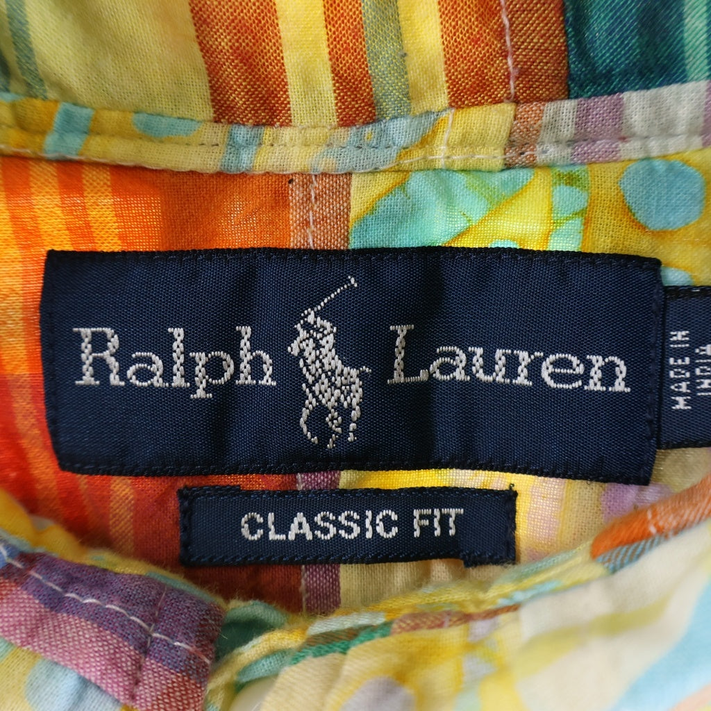 POLO RALPH LAUREN(ポロラルフローレン) 90S VINTAGE BLAKE PATCH WORK SHIRT ヴィンテージ ブレイク パッチワーク 長袖シャツ マルチ