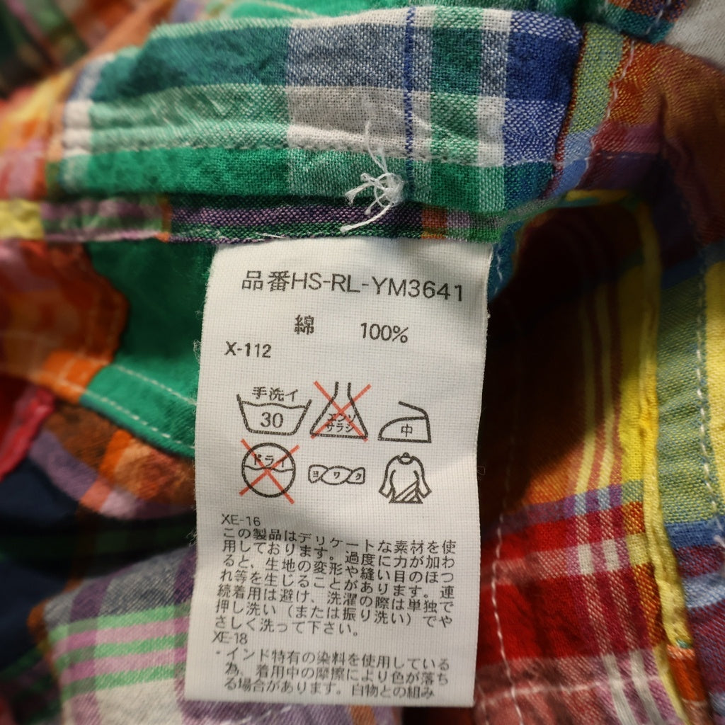 POLO RALPH LAUREN(ポロラルフローレン) 90S VINTAGE BLAKE PATCH WORK SHIRT ヴィンテージ ブレイク パッチワーク 長袖シャツ マルチ