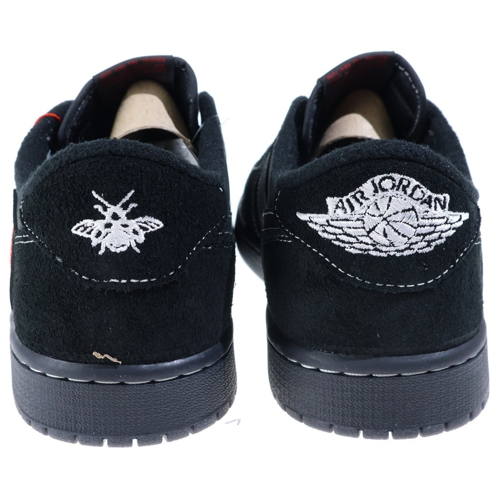 NIKE(ナイキ) ×Travis Scott AIR JORDAN1 LOW OG SP BLACK PHANTOM DM7866-001 トラヴィススコット エアジョーダン1 ブラック ファントム ローカットスニーカー US11/29cm