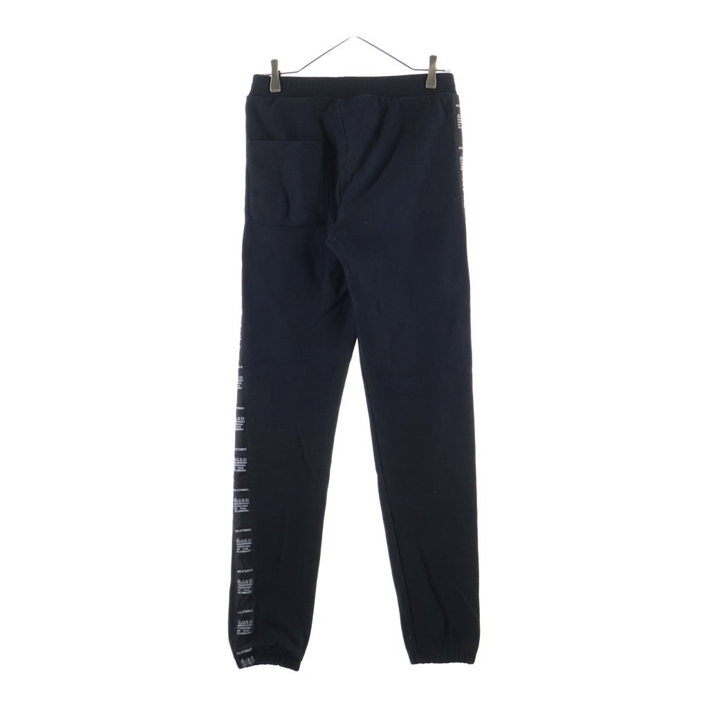 VETEMENTS(ヴェトモン) 18SS Side Tape Logo Sweat Pants WSS18PA11 サイドテープロゴ ロングスウェットパンツ ブラック