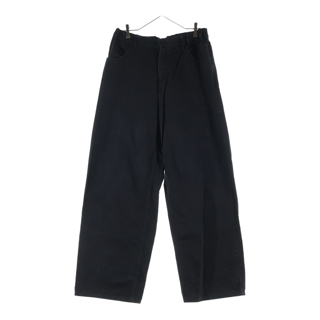 RAF SIMONS(ラフシモンズ) 23SS コットンワイドバギーデニムパンツ ジーンズ ブラック 231-M318