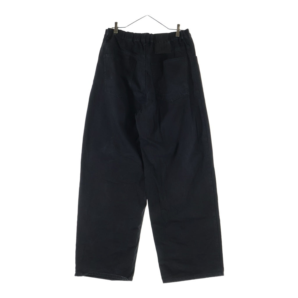 RAF SIMONS(ラフシモンズ) 23SS コットンワイドバギーデニムパンツ ジーンズ ブラック 231-M318