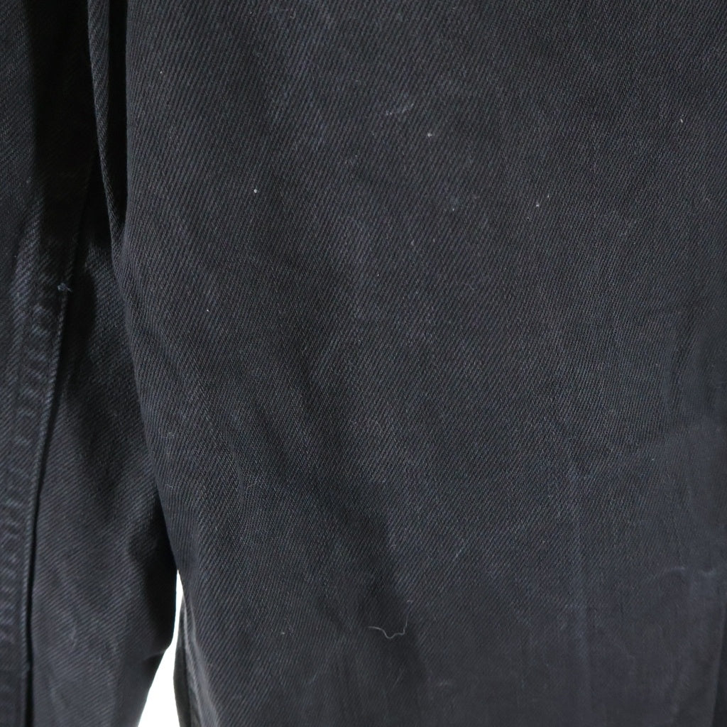 RAF SIMONS(ラフシモンズ) 23SS コットンワイドバギーデニムパンツ ジーンズ ブラック 231-M318