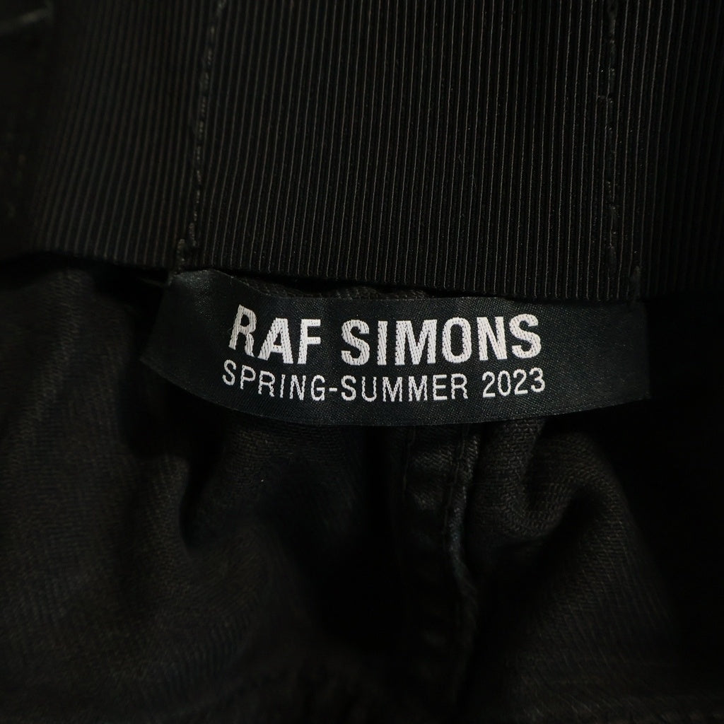 RAF SIMONS(ラフシモンズ) 23SS コットンワイドバギーデニムパンツ ジーンズ ブラック 231-M318