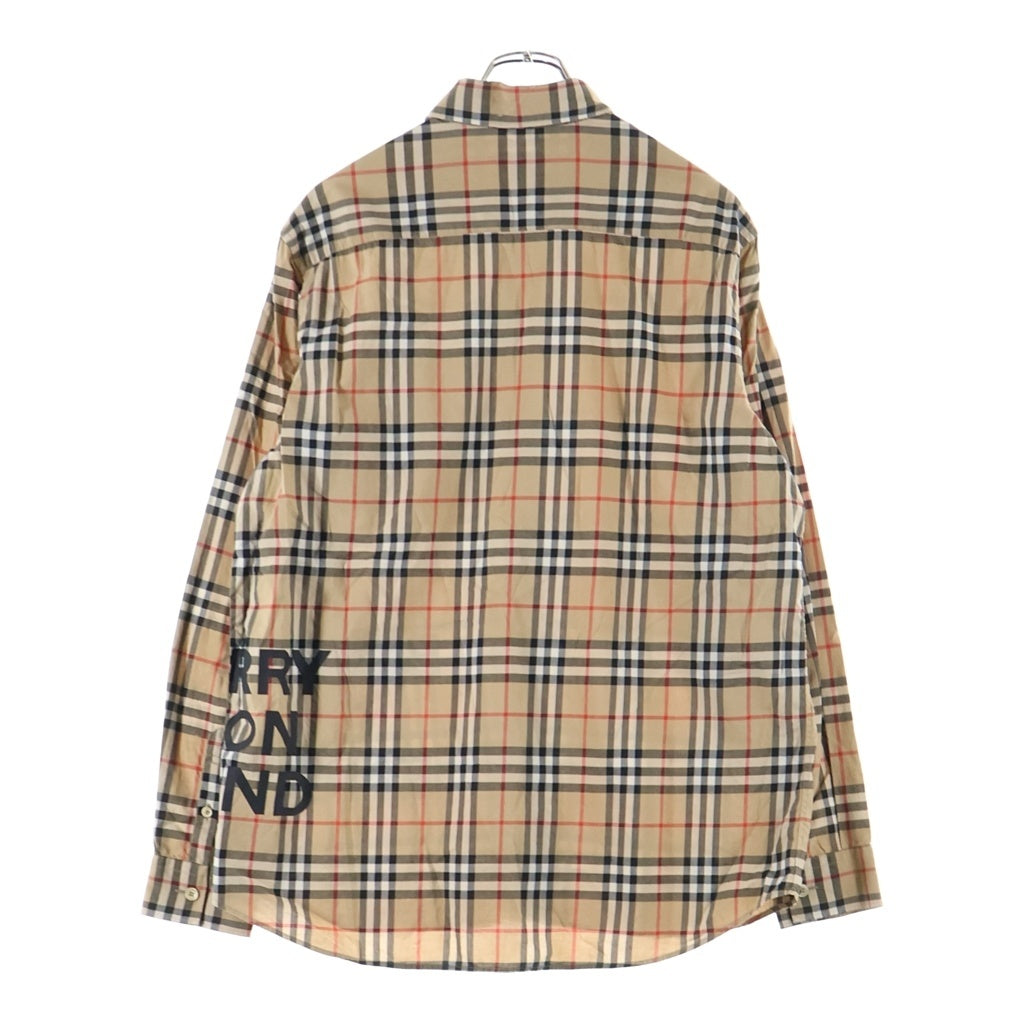 BURBERRY(バーバリー) ノバチェック コットン 長袖シャツ ブラウン 8017567