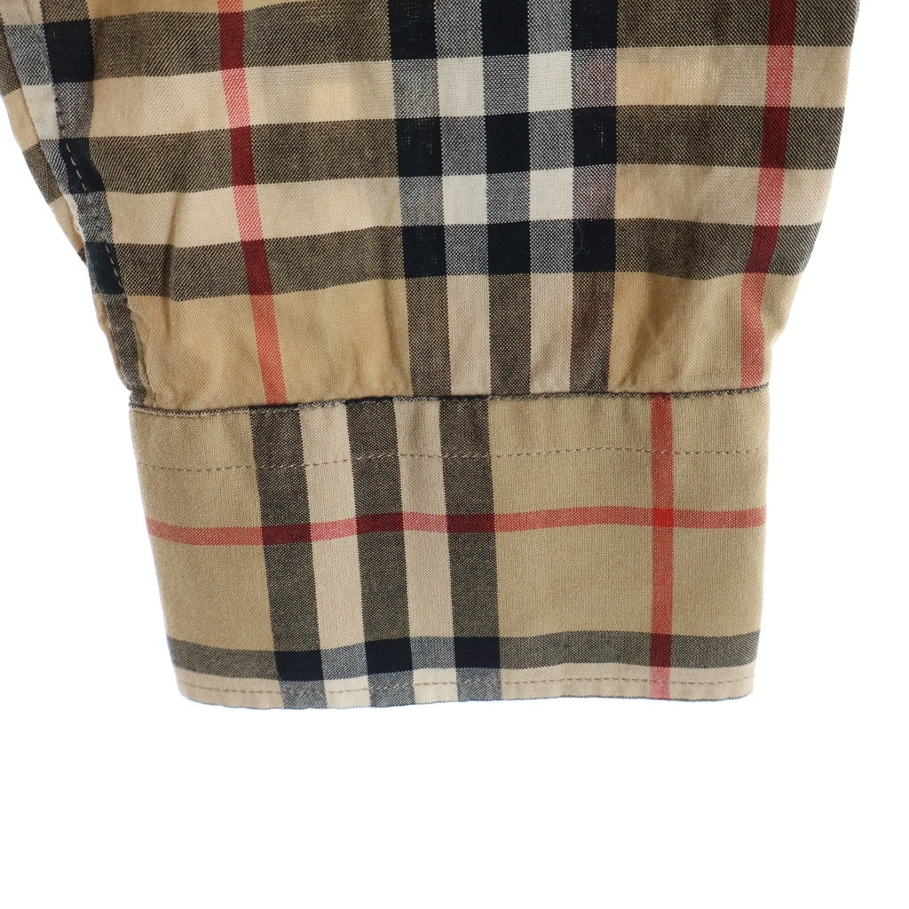 BURBERRY(バーバリー) ノバチェック コットン 長袖シャツ ブラウン 8017567