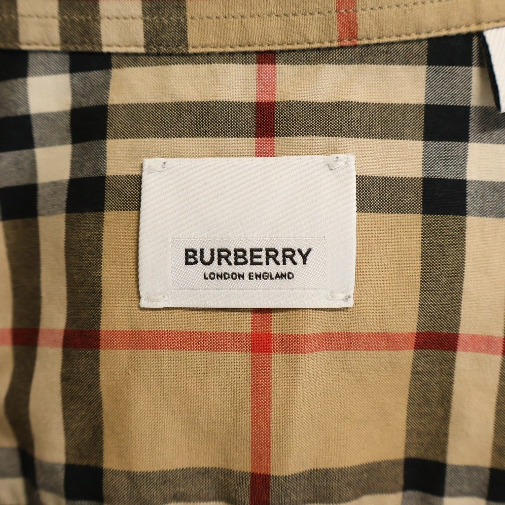 BURBERRY(バーバリー) ノバチェック コットン 長袖シャツ ブラウン 8017567
