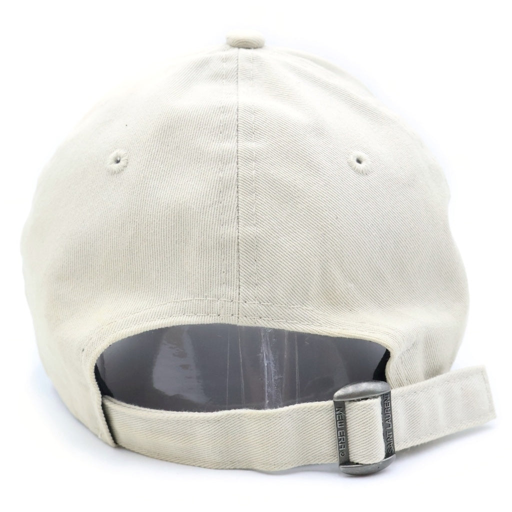 SAINT LAURENT PARIS(サンローランパリ) ×NEW ERA YSL 9FORTY ニューエラ モノグラム キャップ 帽子 アイボリー 687687 YCL36 レディース