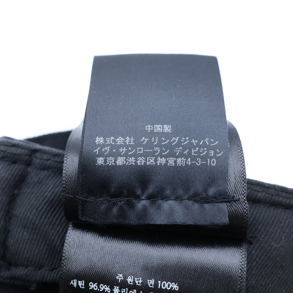 SAINT LAURENT PARIS(サンローランパリ) ×NEW ERA YSL 9FORTY ニューエラ モノグラム キャップ 帽子 ブラック 687687 YCL36