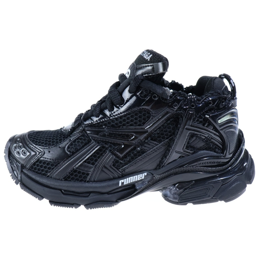 BALENCIAGA(バレンシアガ) Runner Sneakers ランナー メッシュ レザー ローカットスニーカー ブラック 677402 レディース