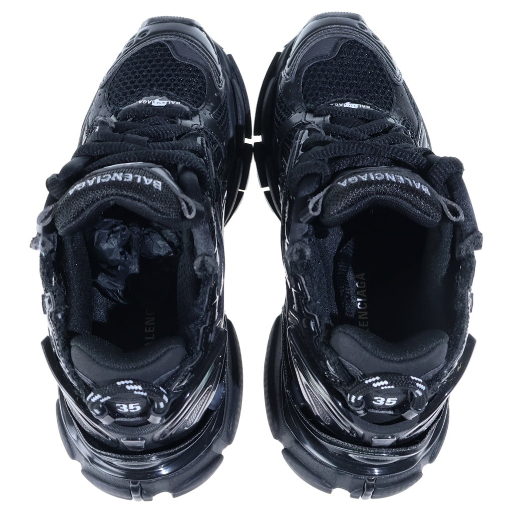 BALENCIAGA(バレンシアガ) Runner Sneakers ランナー メッシュ レザー ローカットスニーカー ブラック 677402 レディース
