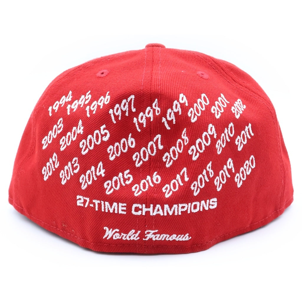 SUPREME(シュプリーム) 21SS ×NEW ERA 59FIFTY Champions Box Logo Cap ニューエラ フィフティーナインフィフティー チャンピオンズ ボックスロゴ ベースボールキャップ 帽子 レッド
