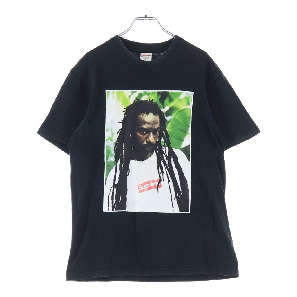 SUPREME(シュプリーム) 19SS Buju Banton Tee ブジュ バントン フォトプリント クルーネック半袖Tシャツカットソー ブラック