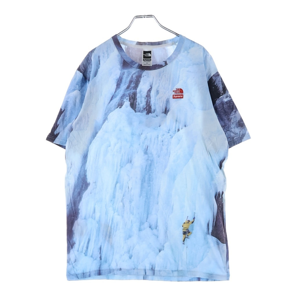 SUPREME(シュプリーム) 21SS ×The North Face Climb Tee ノースフェイス クライム クルーネック半袖Tシャツカットソー ブルー