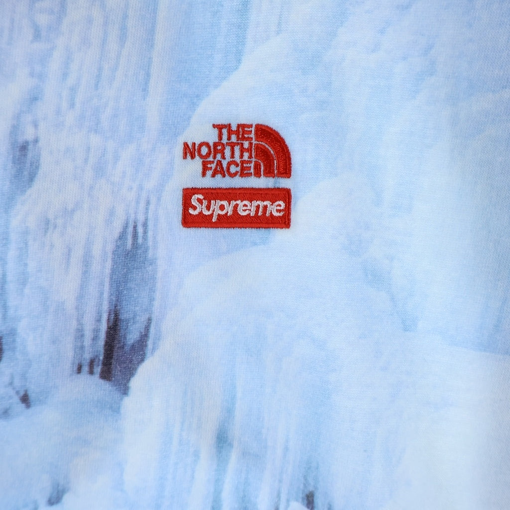SUPREME(シュプリーム) 21SS ×The North Face Climb Tee ノースフェイス クライム クルーネック半袖Tシャツカットソー ブルー