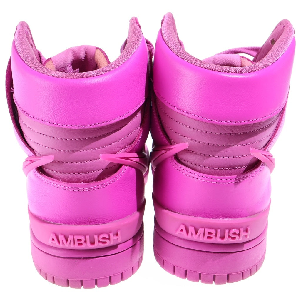 NIKE(ナイキ) ×AMBUSH DUNK HIGH PINK アンブッシュ ダンク ハイカットスニーカー ピンク US8/26cm CU7544-600