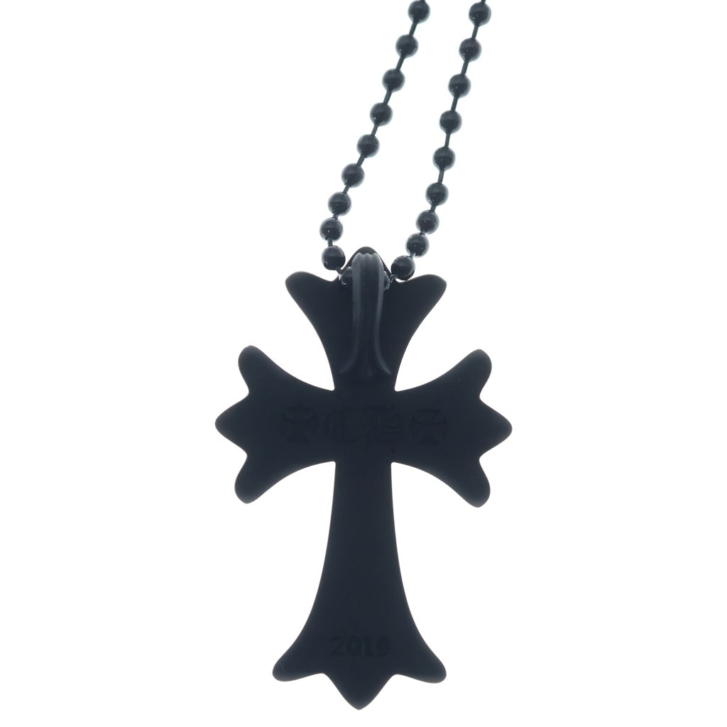CHROME HEARTS(クロムハーツ) RUBBER CH CRS SML スモールCHクロス ラバーネックレス シリコン ブラック