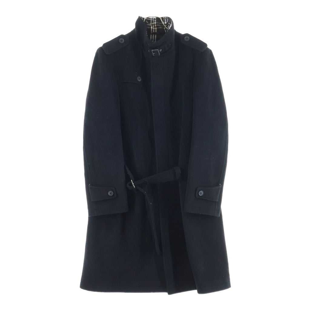 BURBERRY BLACK LABEL(バーバリー ブラックレーベル) ウール混 トレンチコート ブラック BMC68-705-09
