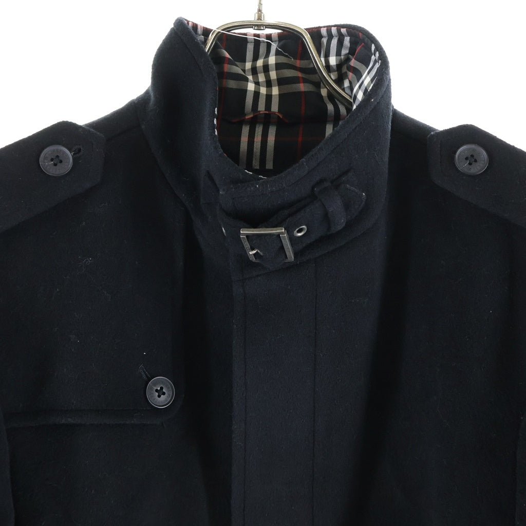 BURBERRY BLACK LABEL(バーバリー ブラックレーベル) ウール混 トレンチコート ブラック BMC68-705-09