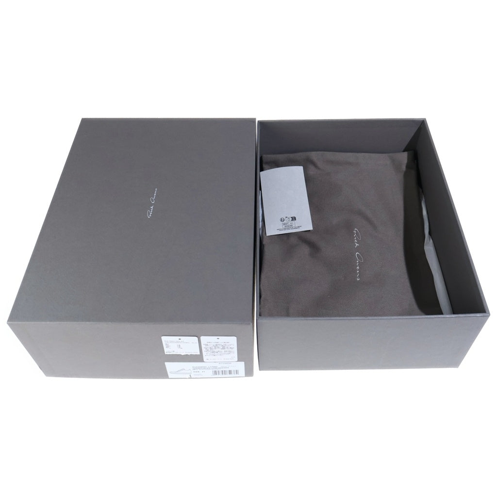 Rick Owens(リックオウエンス) JUMBO LACED LOW SNEAKS ジャンボレース ラモーンズ レザー ローカットスニーカー ブラック