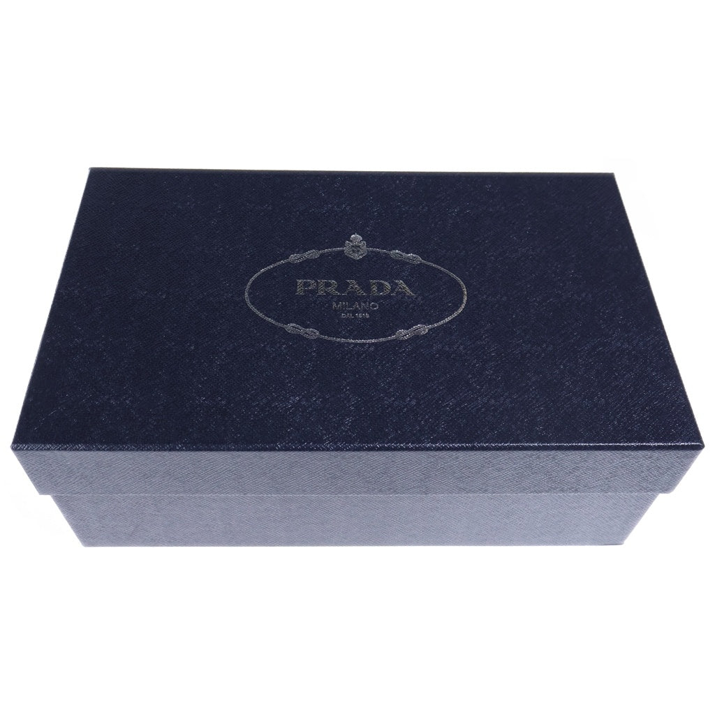 PRADA(プラダ) エナメル フロントロゴ レースアップドレスシューズ ローファー ブラック 2EG448 069